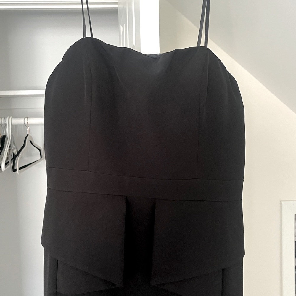 Black peplum ballgown, worn once